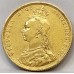 AUSTRALIA 1889 . ONE 1 SOVEREIGN . MELBOURNE . GOLD